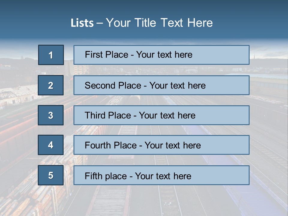 Tank Terminal Clouds PowerPoint Template
