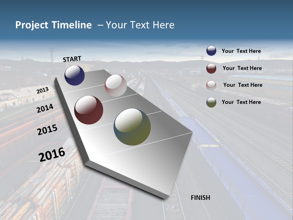 Tank Terminal Clouds PowerPoint Template