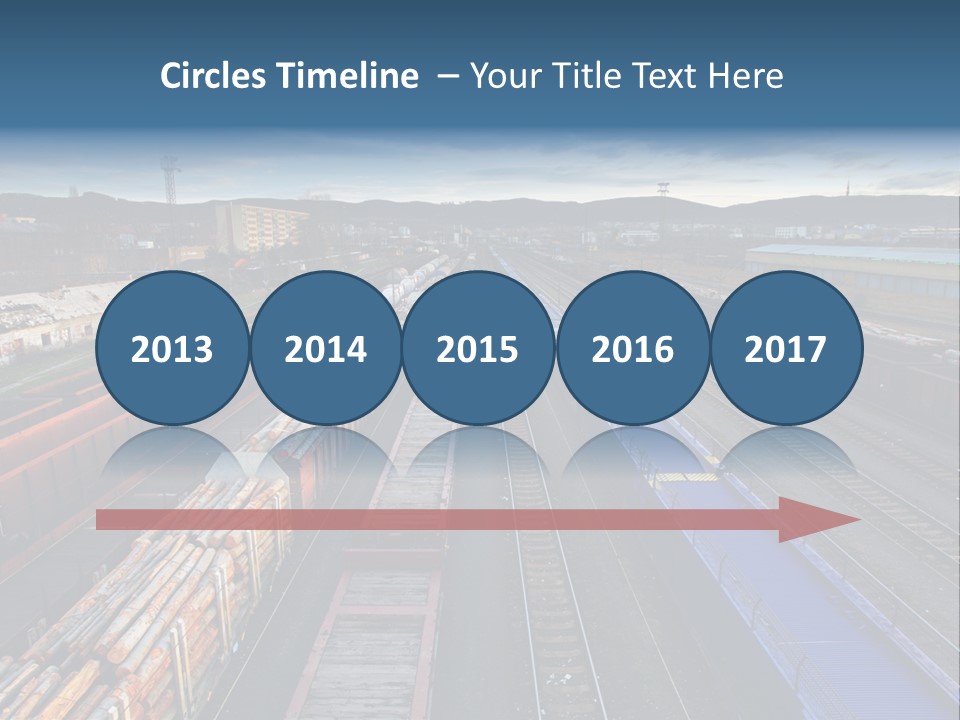 Tank Terminal Clouds PowerPoint Template