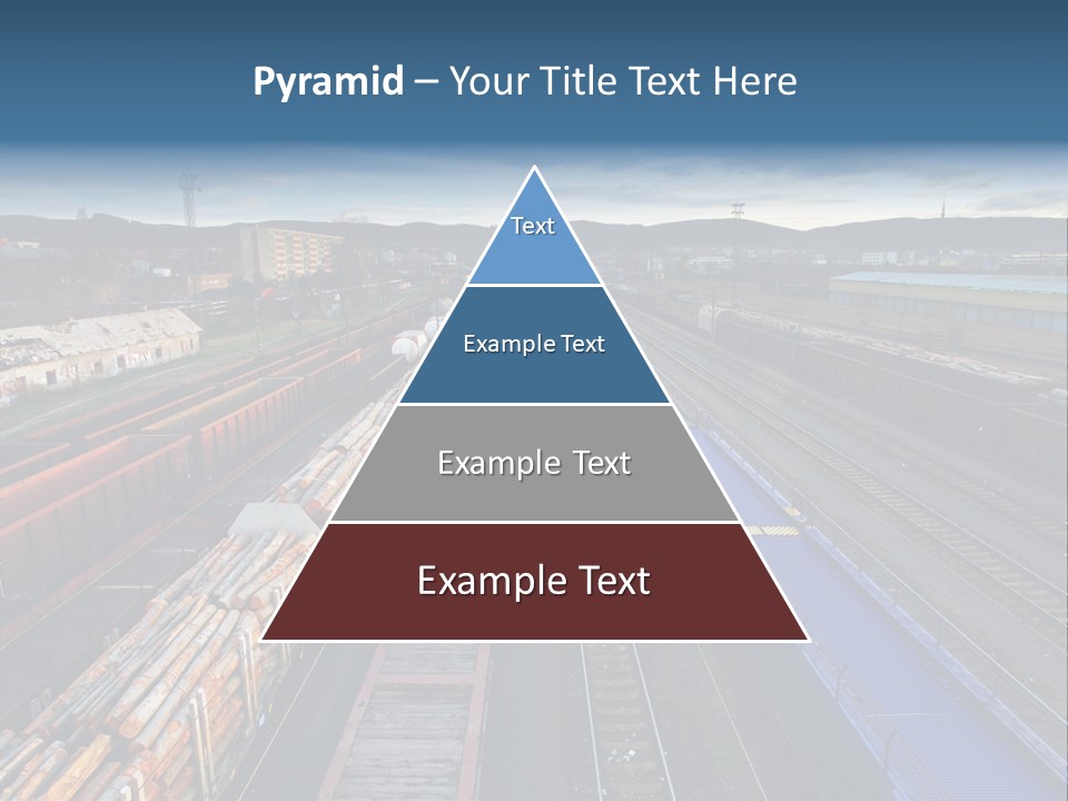 Tank Terminal Clouds PowerPoint Template