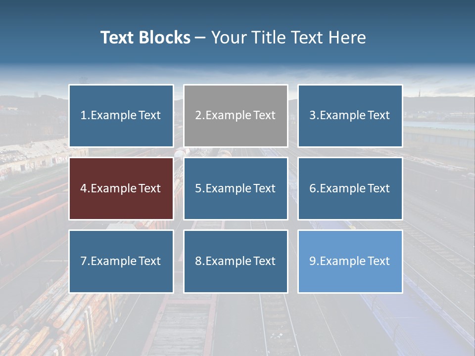 Tank Terminal Clouds PowerPoint Template