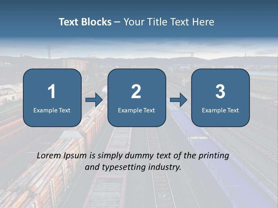 Tank Terminal Clouds PowerPoint Template
