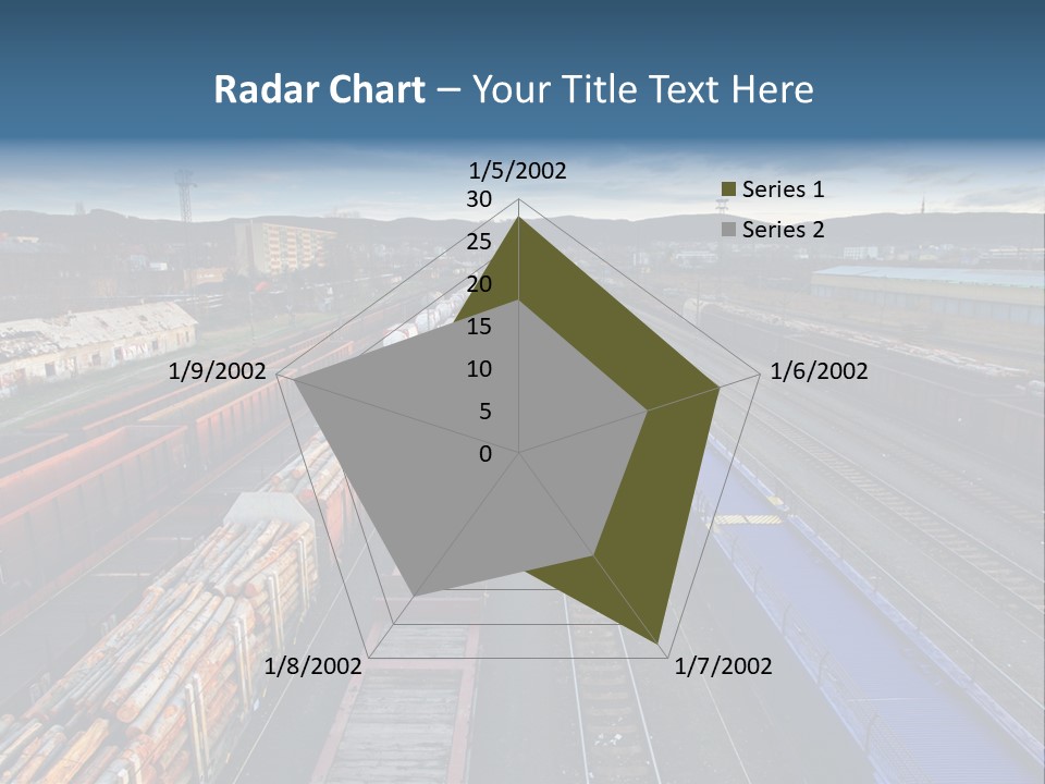 Tank Terminal Clouds PowerPoint Template