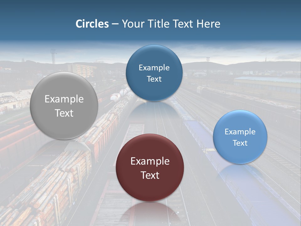 Tank Terminal Clouds PowerPoint Template