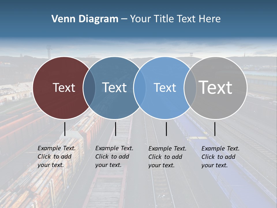 Tank Terminal Clouds PowerPoint Template
