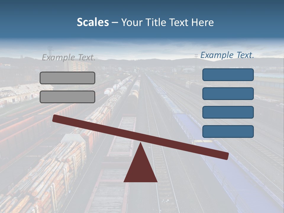 Tank Terminal Clouds PowerPoint Template