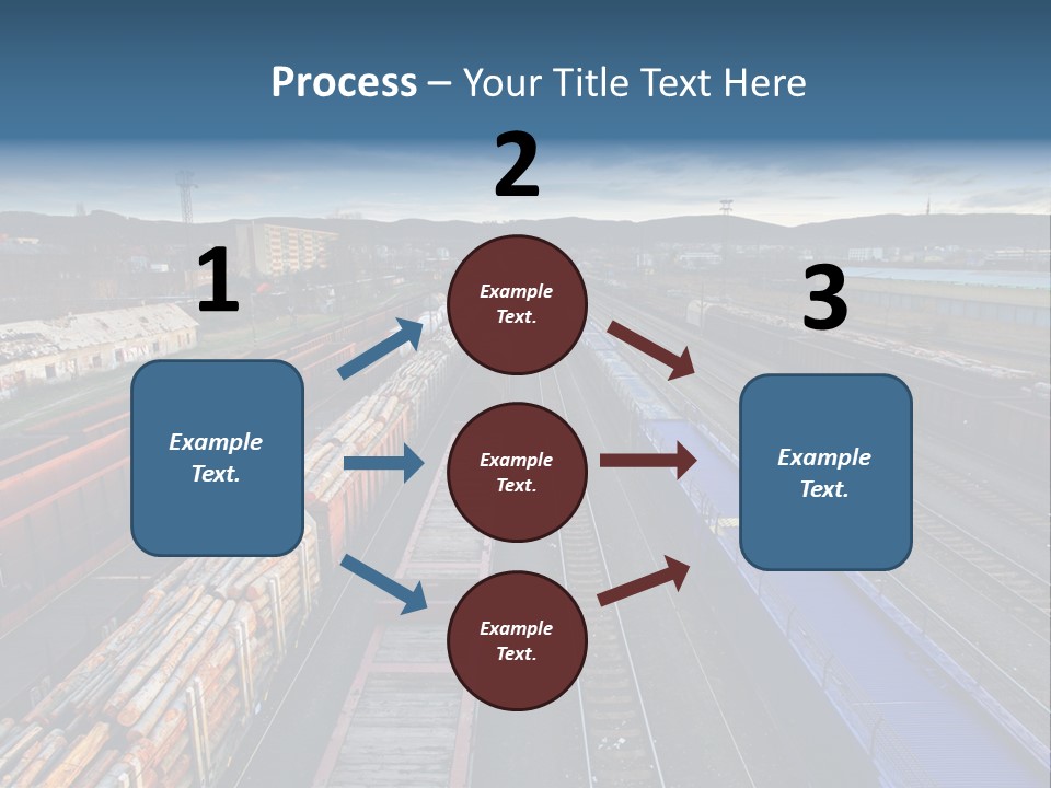 Tank Terminal Clouds PowerPoint Template