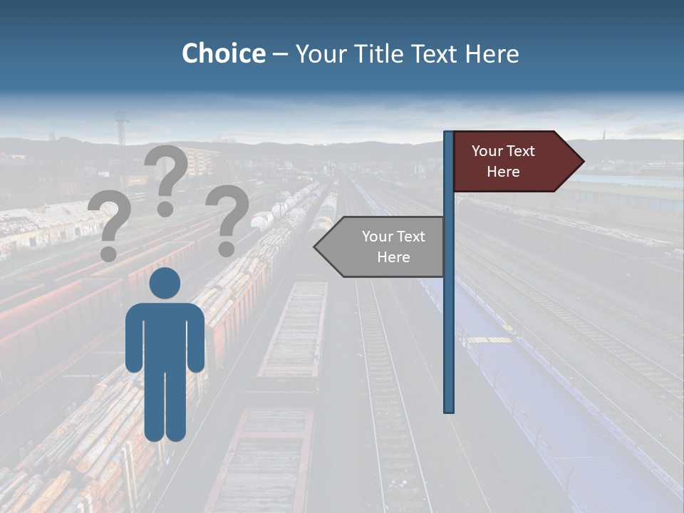 Tank Terminal Clouds PowerPoint Template