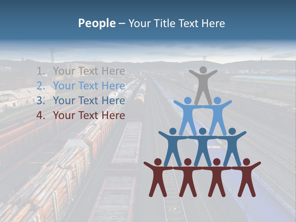 Tank Terminal Clouds PowerPoint Template