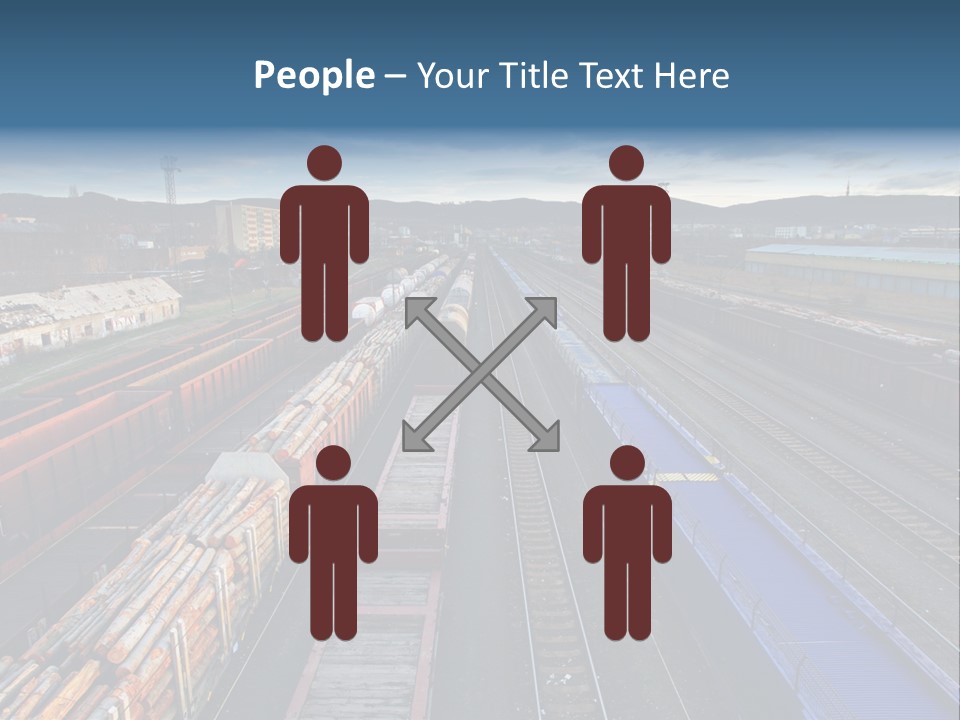 Tank Terminal Clouds PowerPoint Template