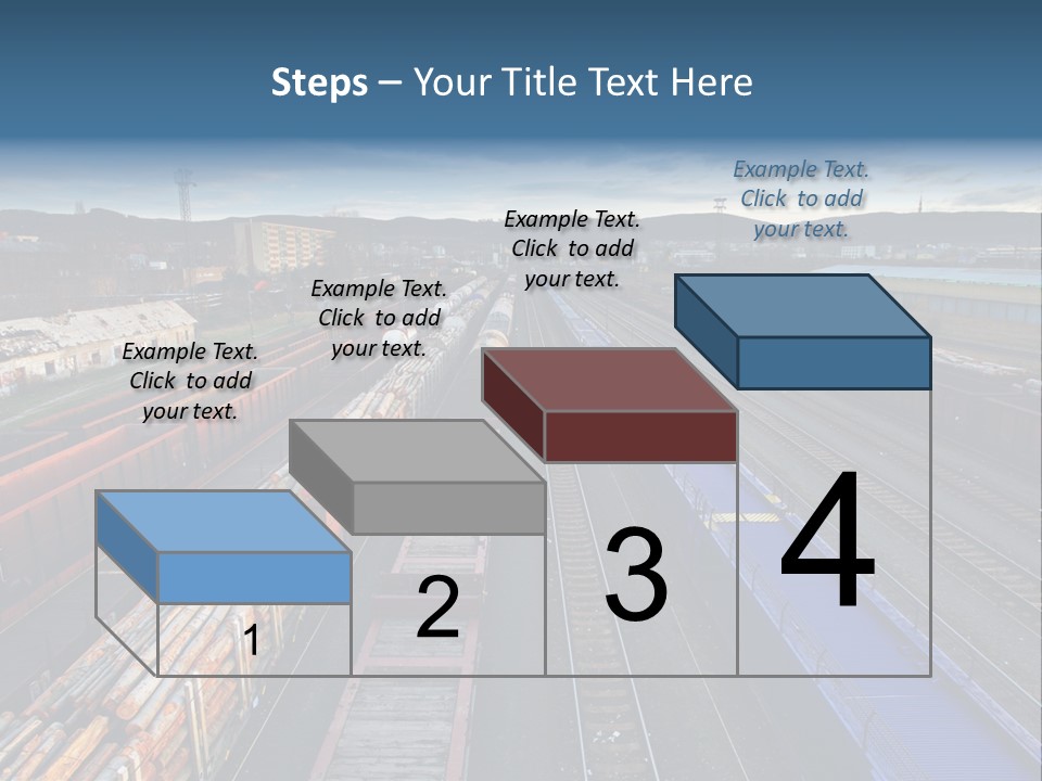 Tank Terminal Clouds PowerPoint Template