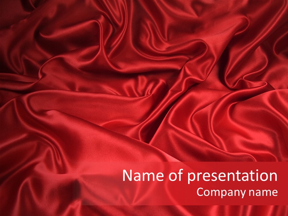 Shiny Silken Ruby PowerPoint Template