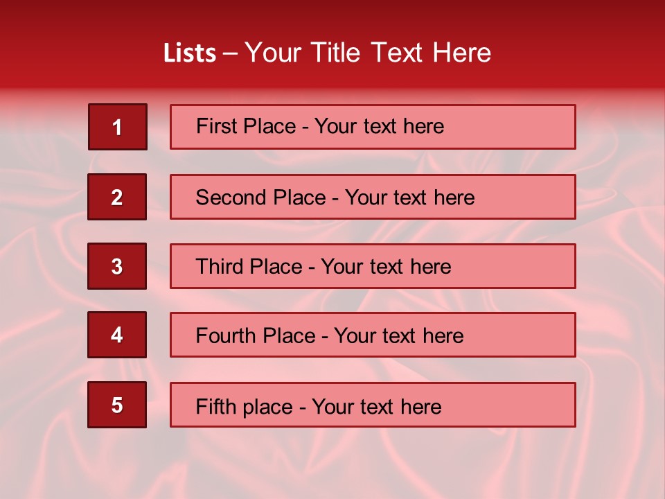Shiny Silken Ruby PowerPoint Template