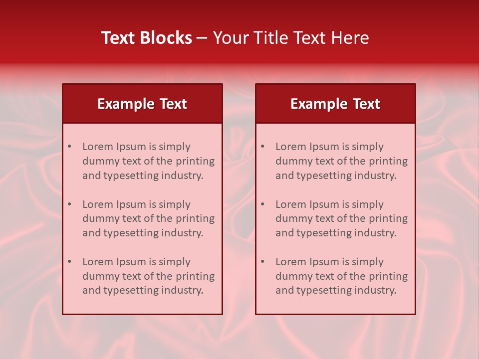 Shiny Silken Ruby PowerPoint Template