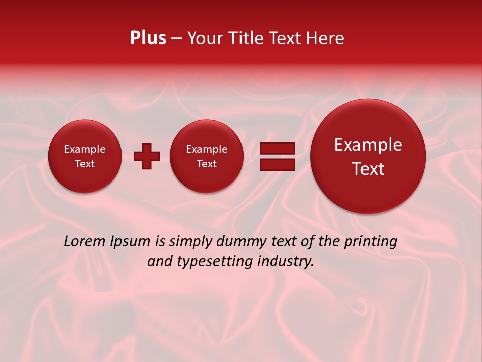 Shiny Silken Ruby PowerPoint Template