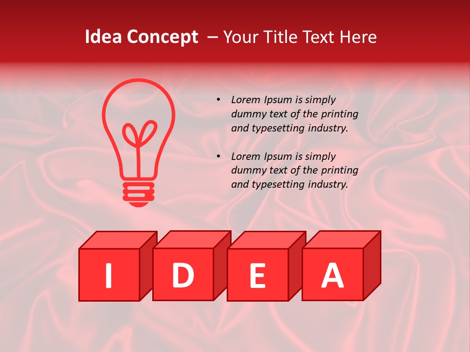 Shiny Silken Ruby PowerPoint Template