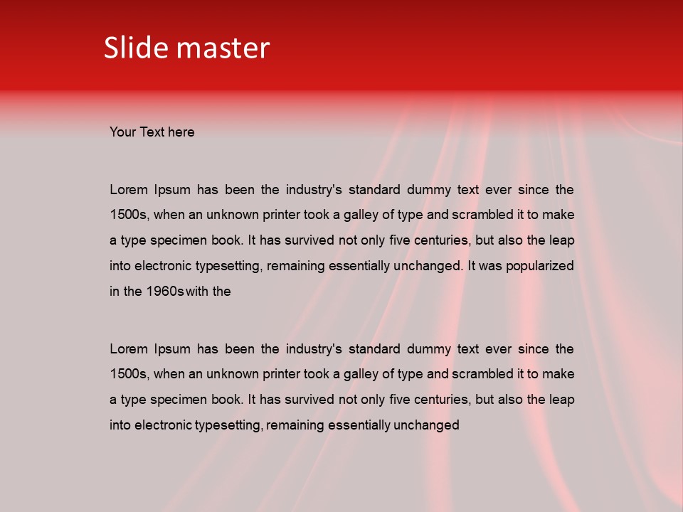 Passion Holiday Isolated PowerPoint Template