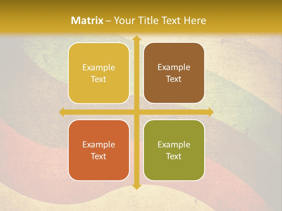Layout Element Yellow PowerPoint Template