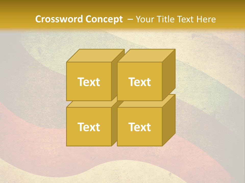 Layout Element Yellow PowerPoint Template