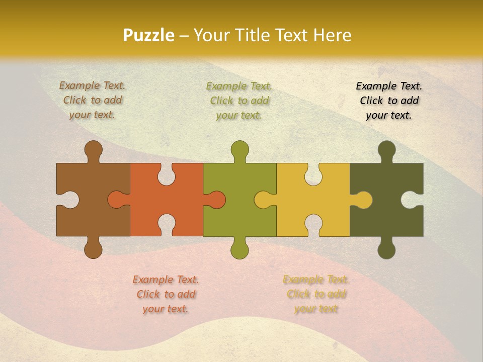Layout Element Yellow PowerPoint Template