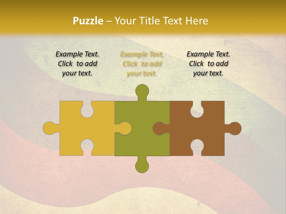 Layout Element Yellow PowerPoint Template