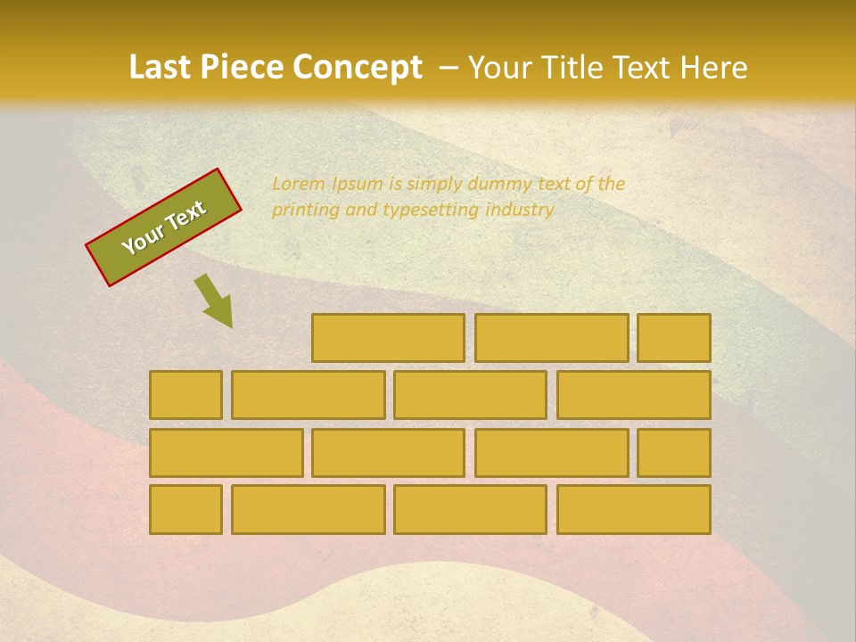 Layout Element Yellow PowerPoint Template