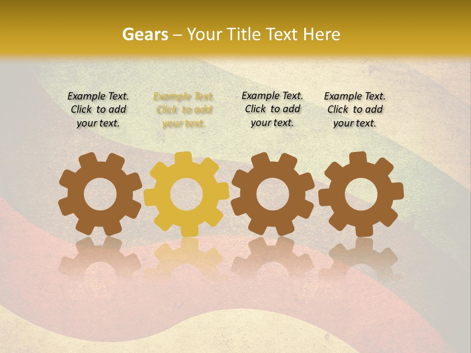 Layout Element Yellow PowerPoint Template