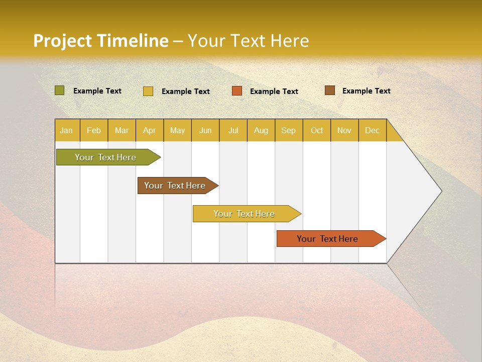 Layout Element Yellow PowerPoint Template