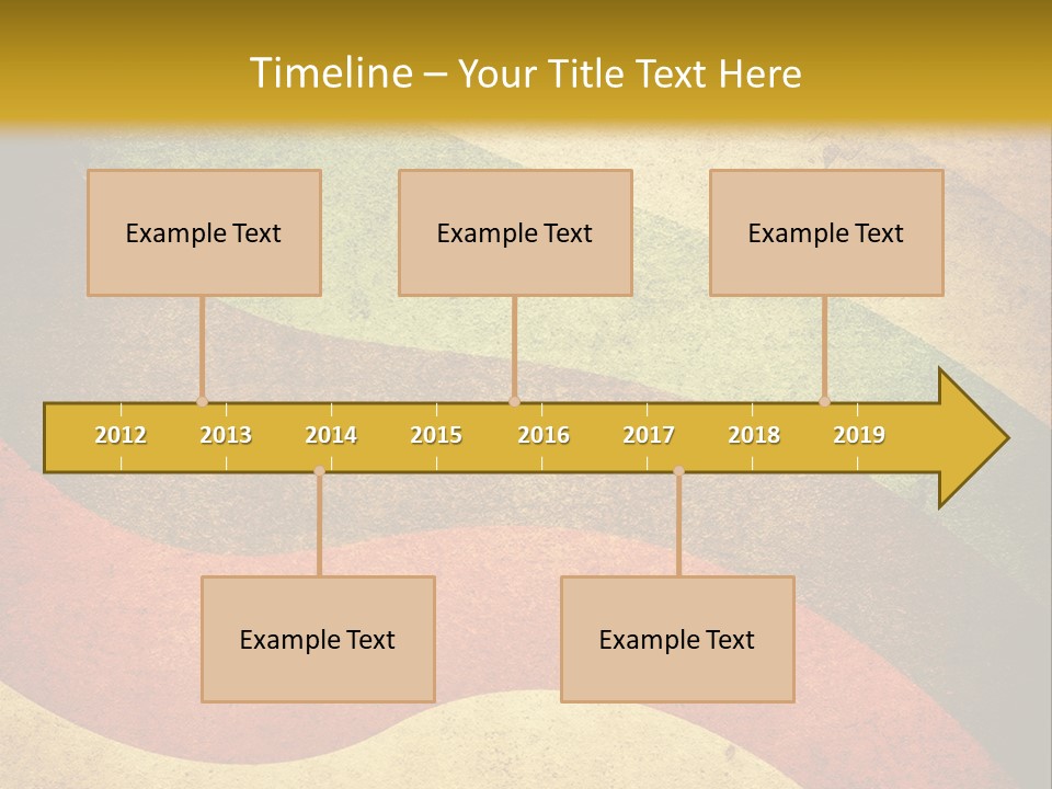 Layout Element Yellow PowerPoint Template