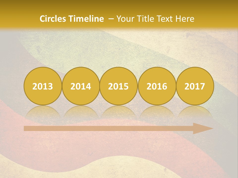 Layout Element Yellow PowerPoint Template