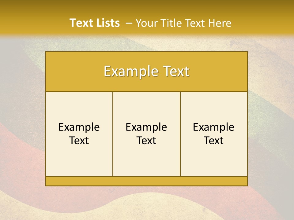 Layout Element Yellow PowerPoint Template