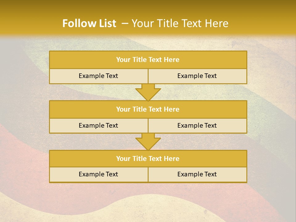 Layout Element Yellow PowerPoint Template