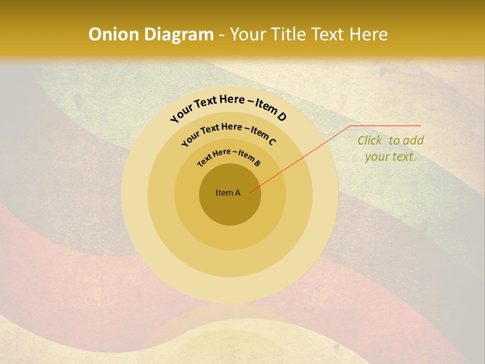 Layout Element Yellow PowerPoint Template