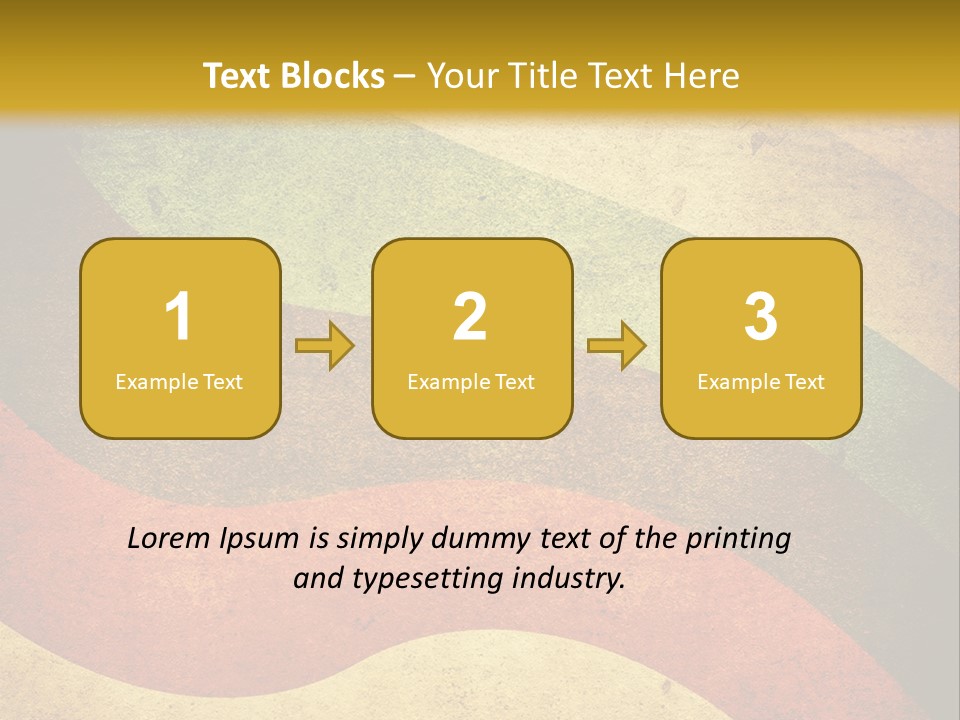 Layout Element Yellow PowerPoint Template