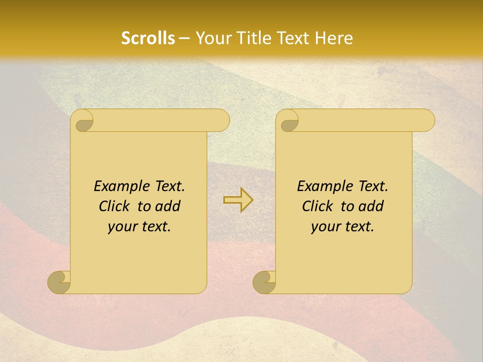 Layout Element Yellow PowerPoint Template