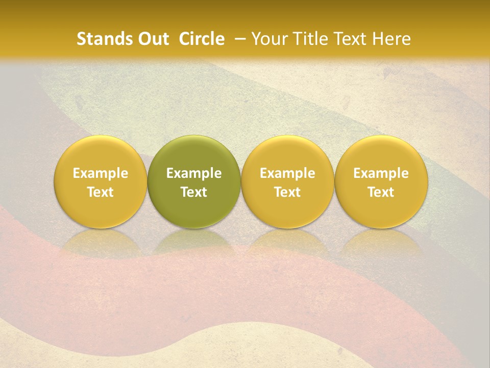 Layout Element Yellow PowerPoint Template