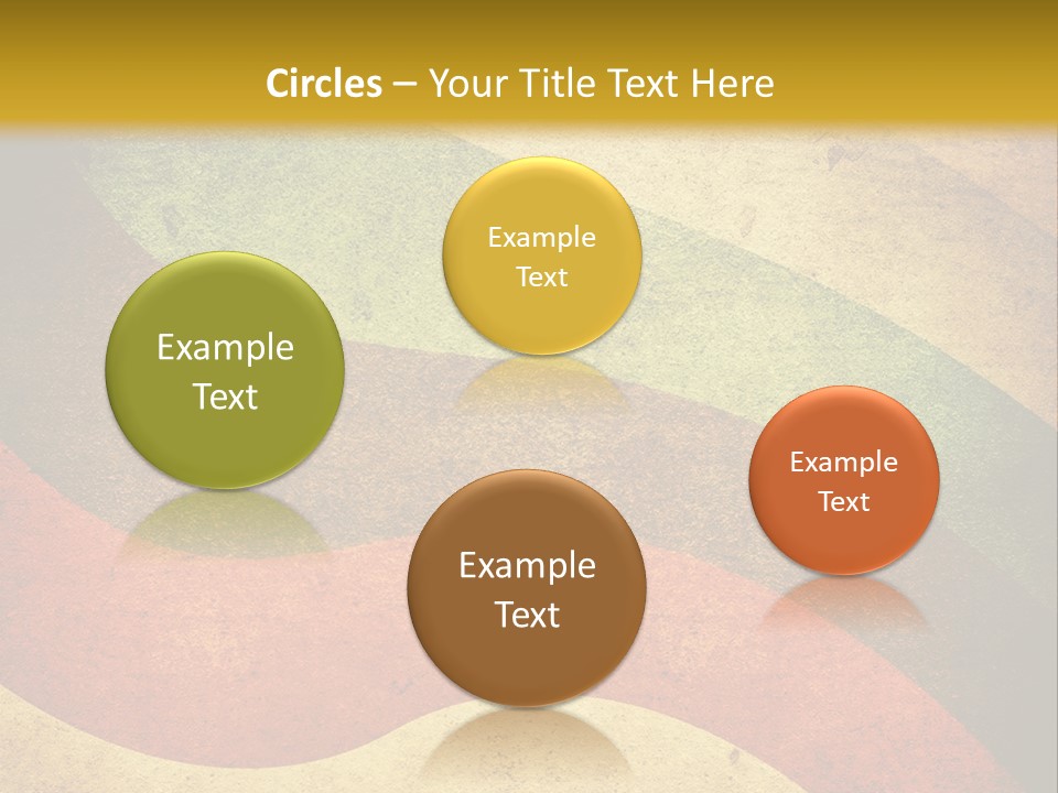 Layout Element Yellow PowerPoint Template