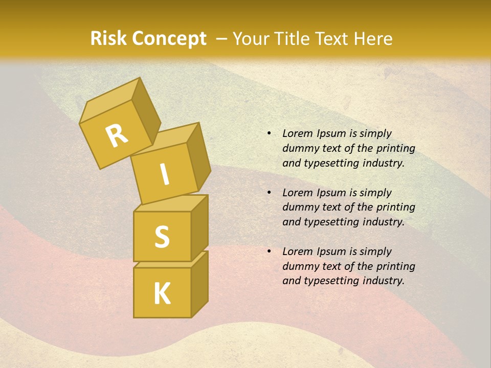 Layout Element Yellow PowerPoint Template