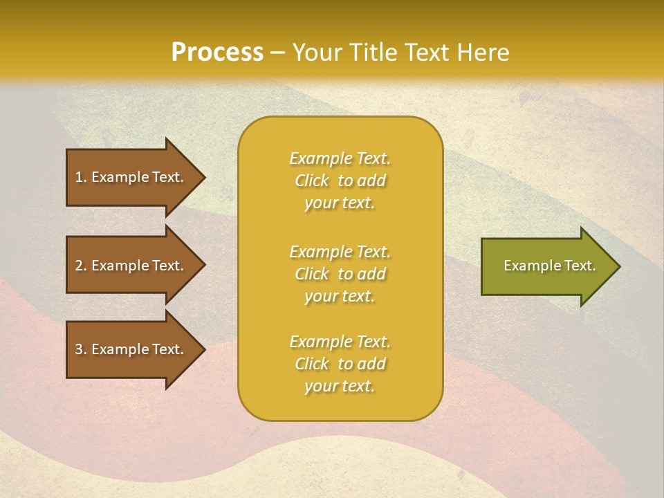 Layout Element Yellow PowerPoint Template