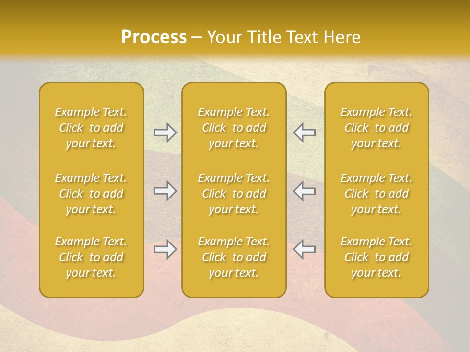 Layout Element Yellow PowerPoint Template
