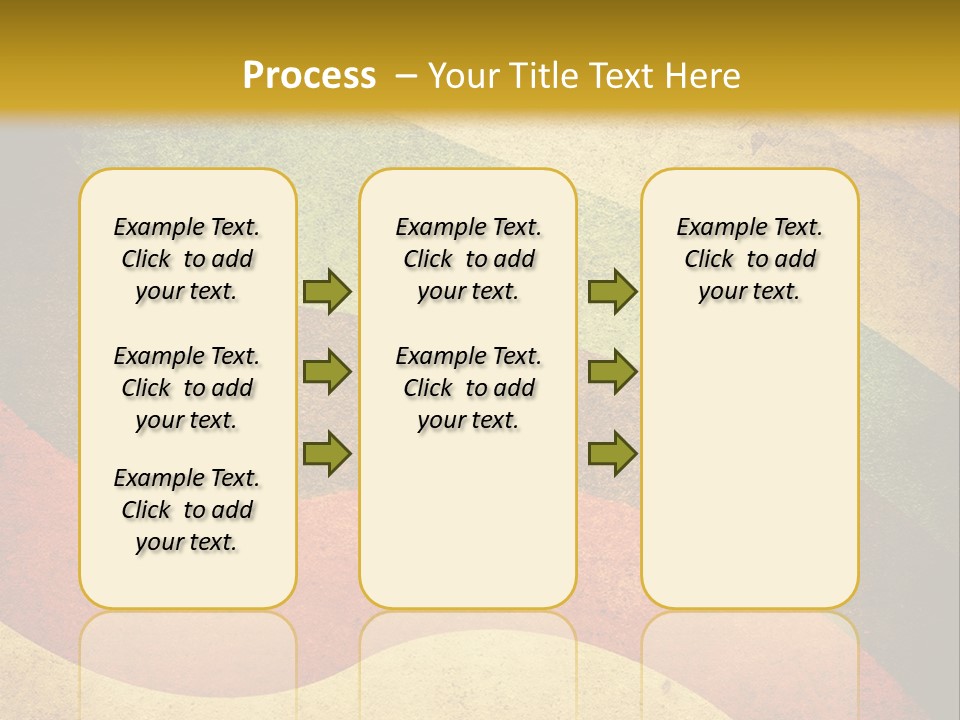 Layout Element Yellow PowerPoint Template