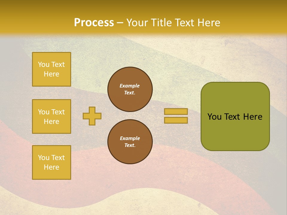Layout Element Yellow PowerPoint Template
