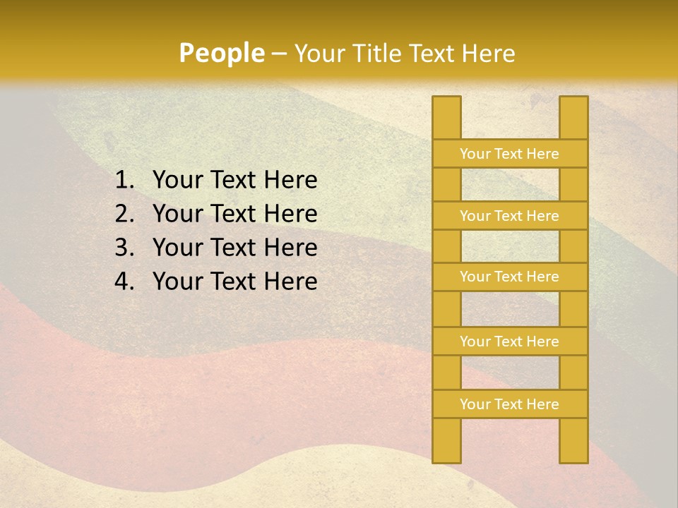 Layout Element Yellow PowerPoint Template