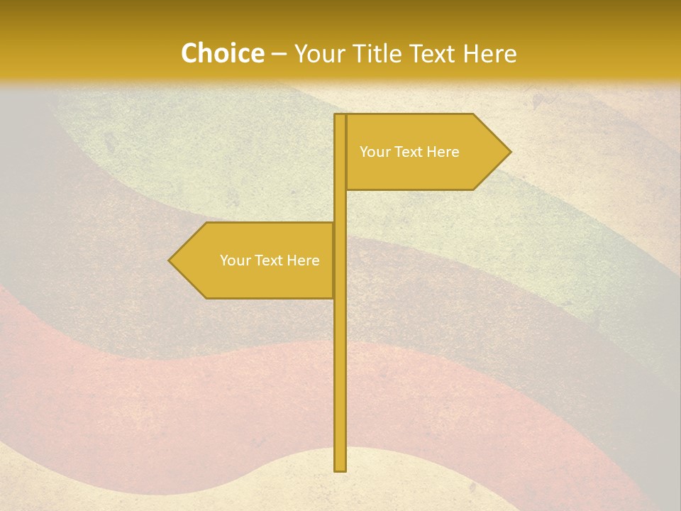 Layout Element Yellow PowerPoint Template