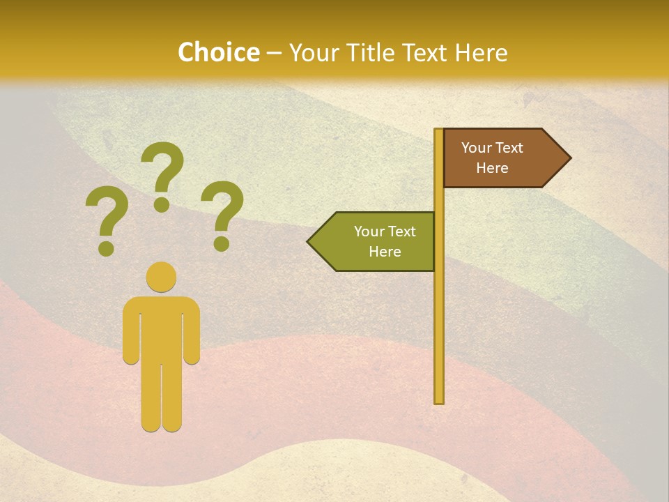 Layout Element Yellow PowerPoint Template