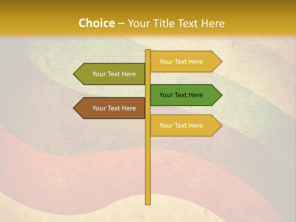 Layout Element Yellow PowerPoint Template