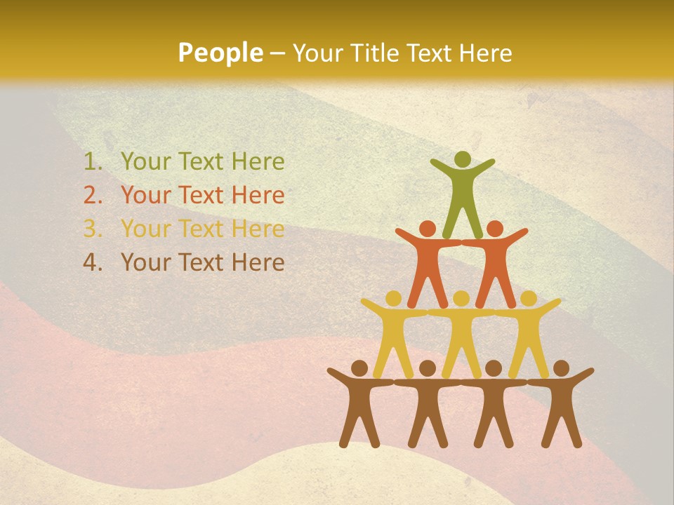 Layout Element Yellow PowerPoint Template