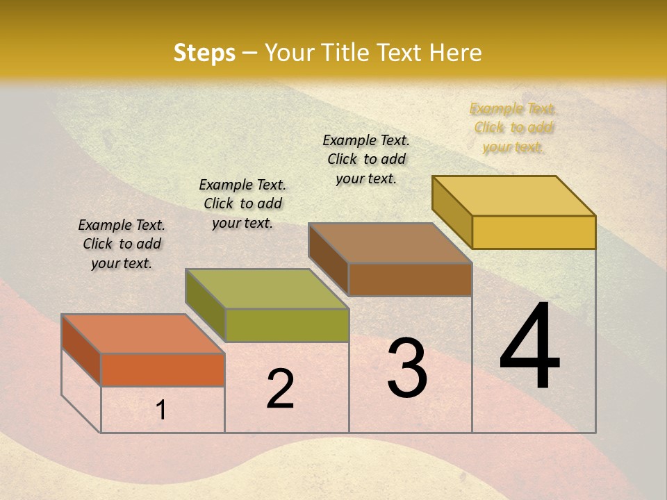 Layout Element Yellow PowerPoint Template