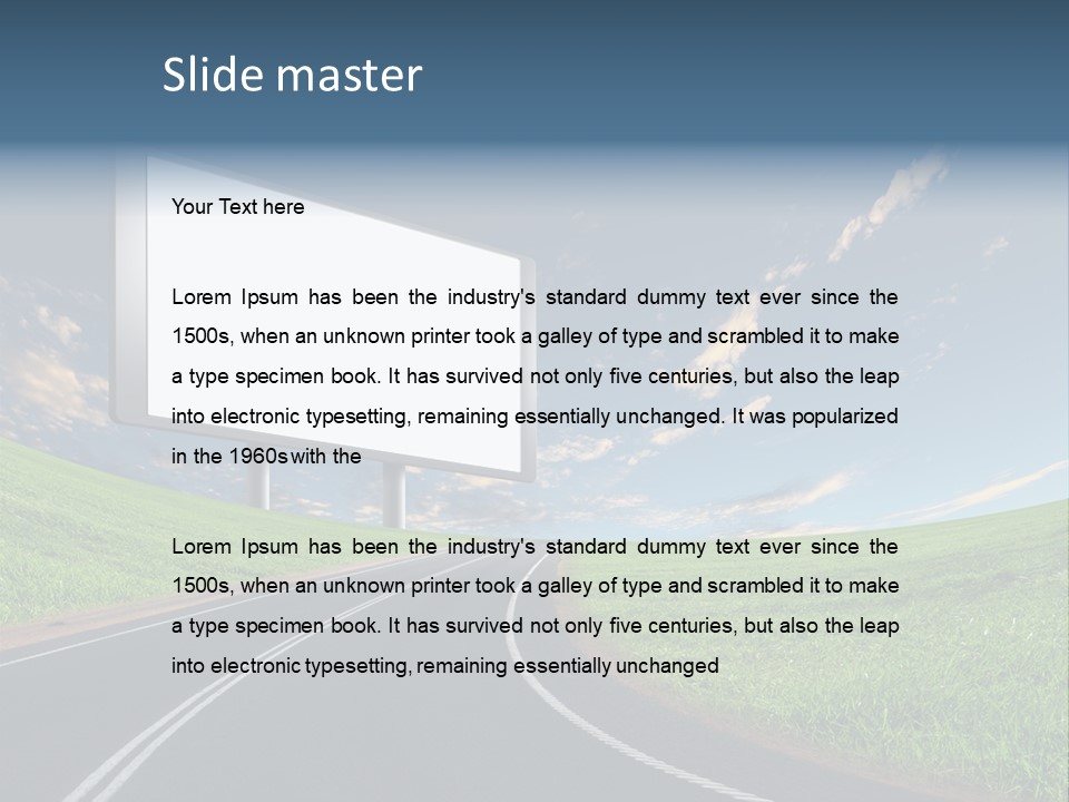 Advertisement Display Commercial PowerPoint Template