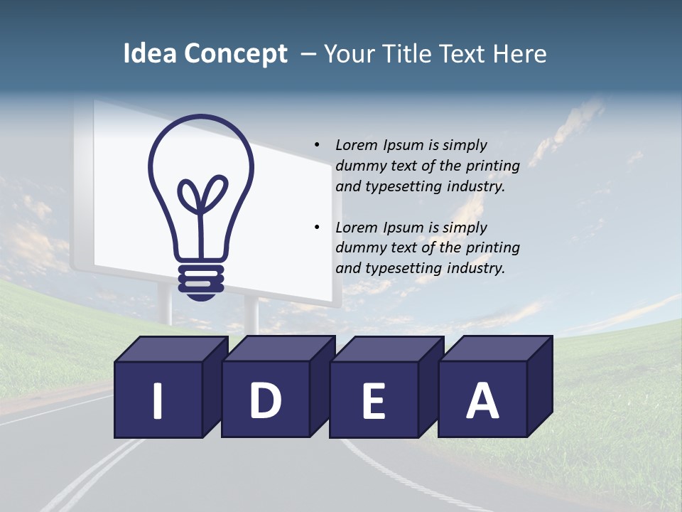 Advertisement Display Commercial PowerPoint Template